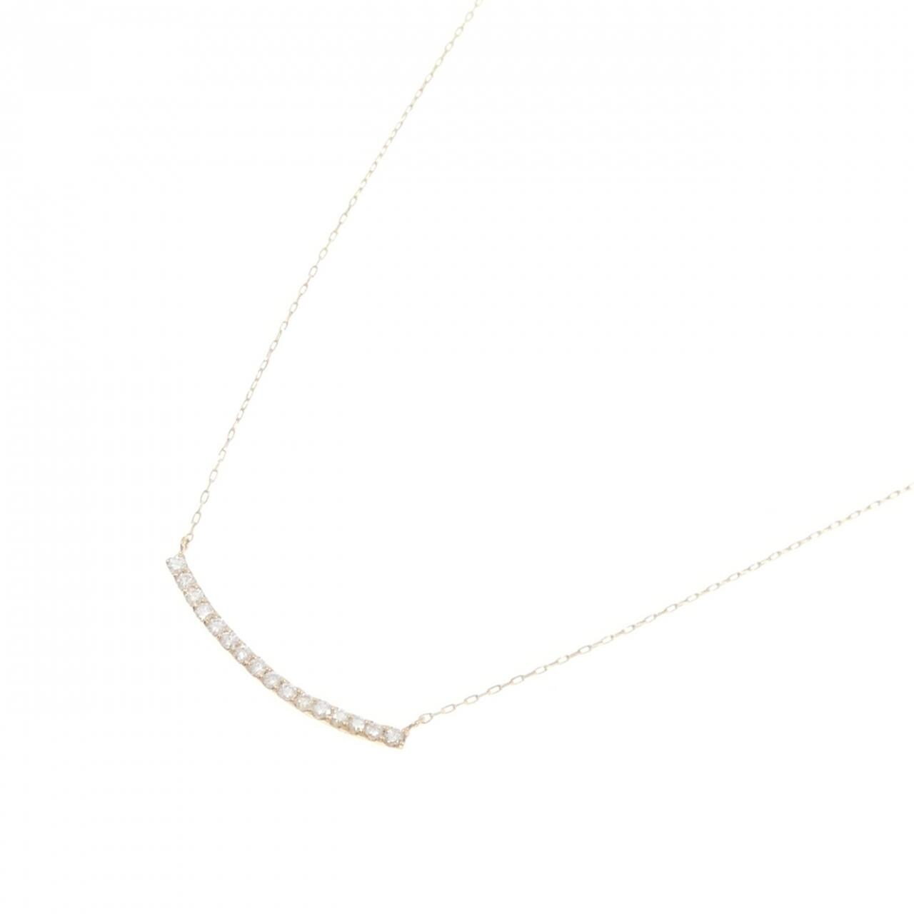 【リメイク】K18YG ダイヤモンド ネックレス 0.20CT