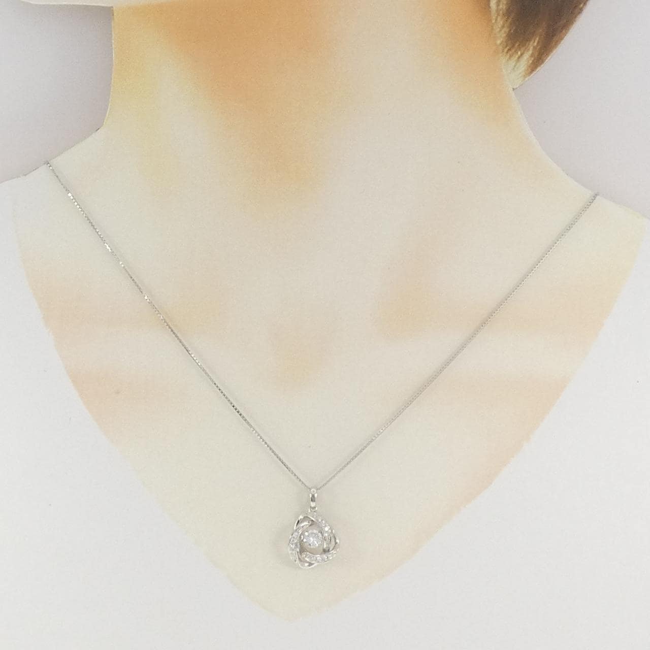 PT900/PT850 ダイヤモンド ネックレス 0.430CT