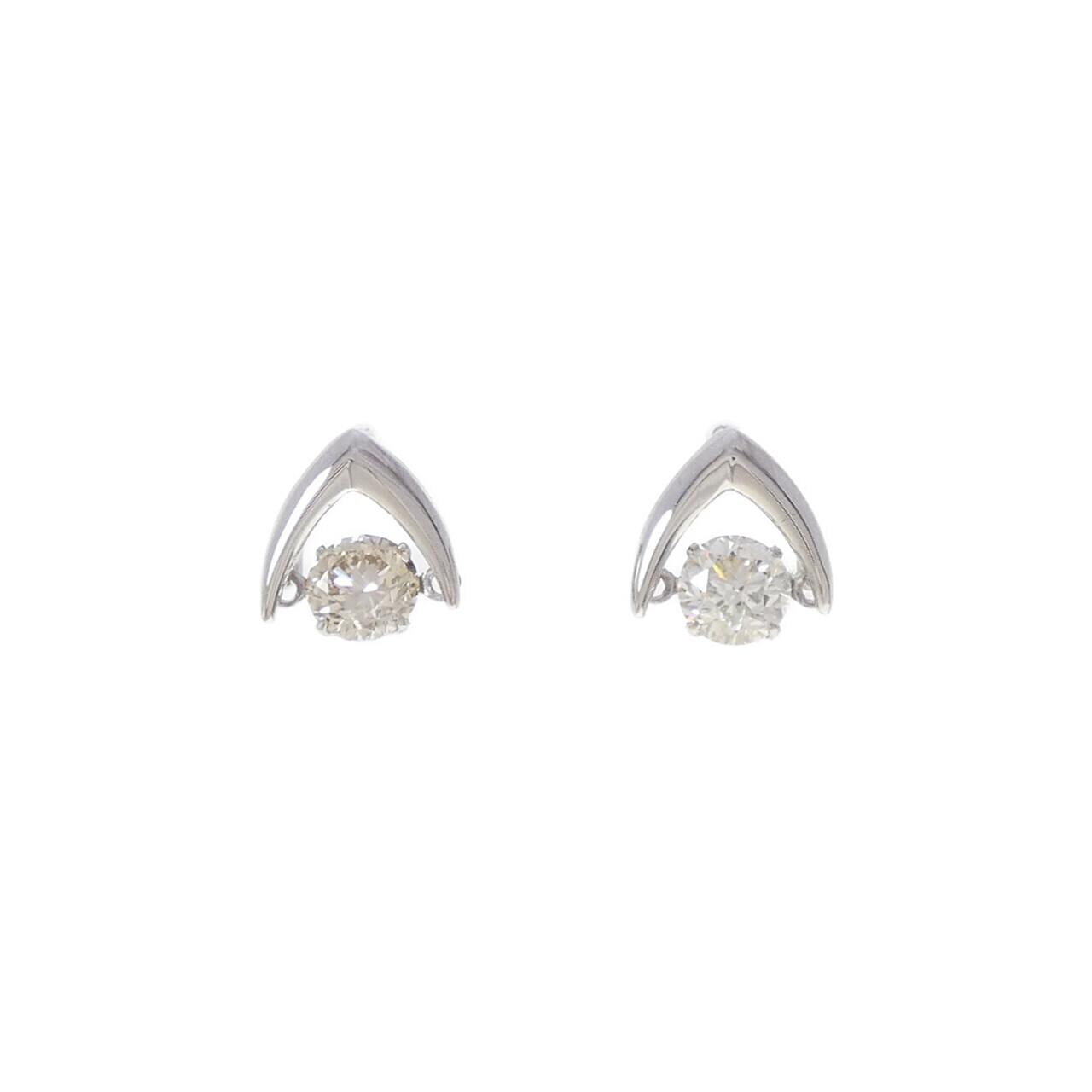PT900 ダイヤモンド ピアス 0.918CT