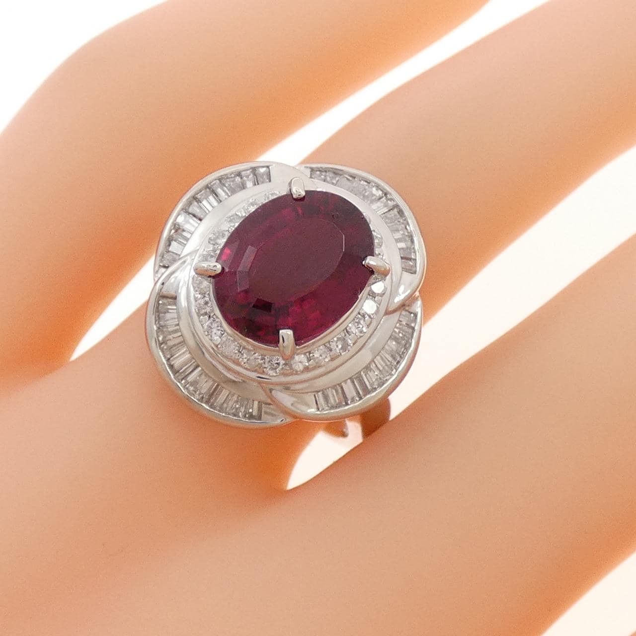 PT900 ルベライトトルマリン リング 3.04CT