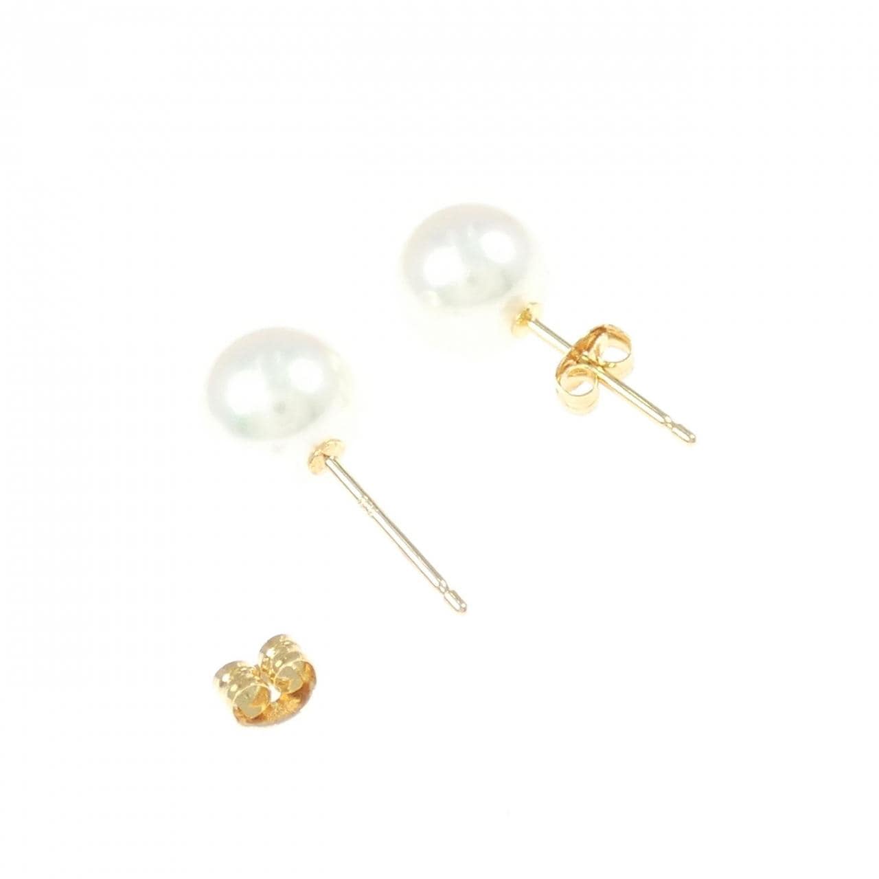 K18YG アコヤパール ピアス 7.3mm