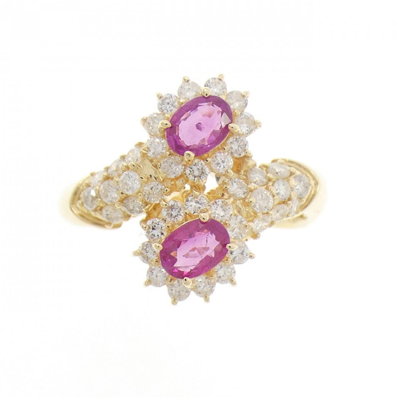 K18YG ルビー リング 0.60CT