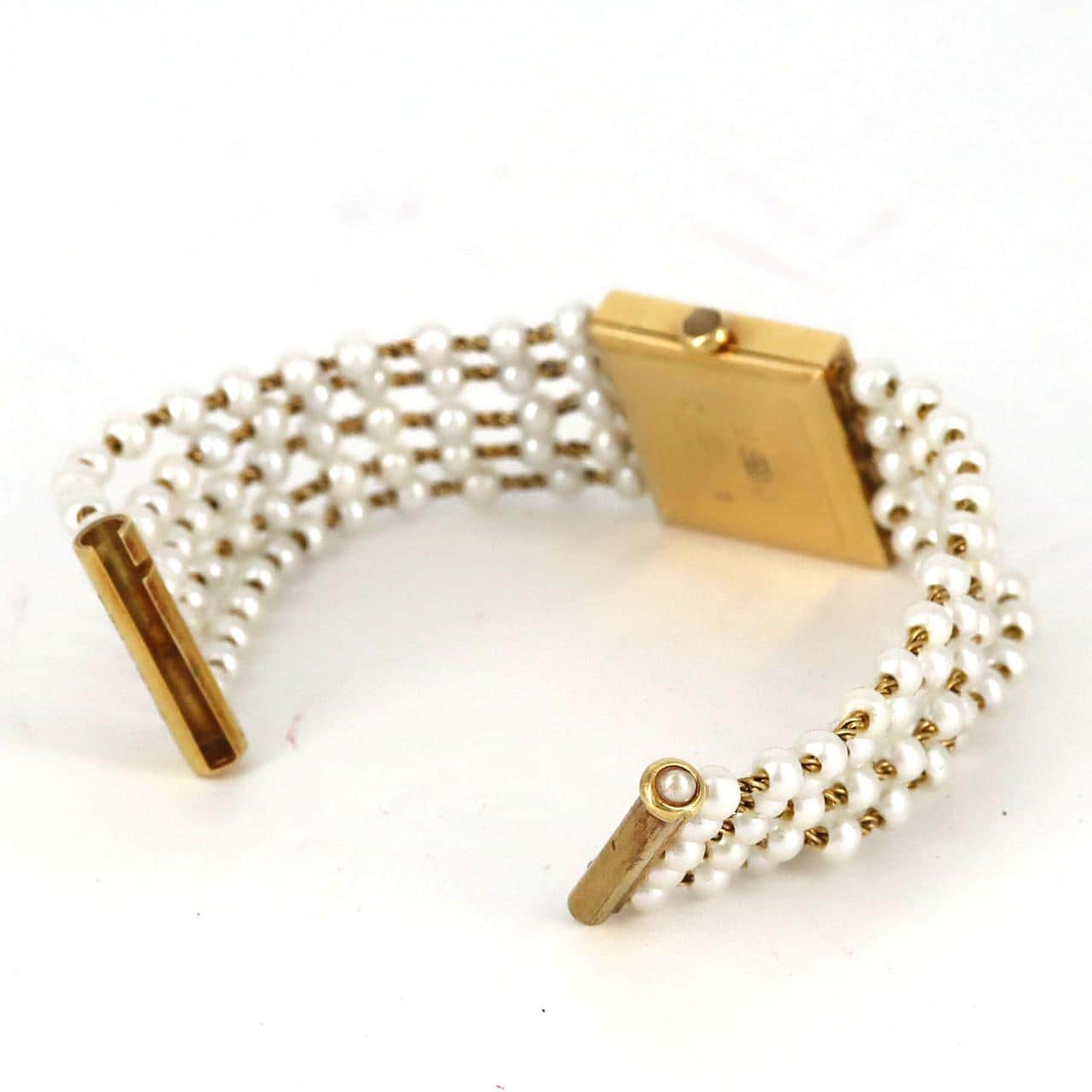 【ノーメンテナンス特価】シャネル マドモアゼル YG･パールブレス Lサイズ H0007 YG クォーツ