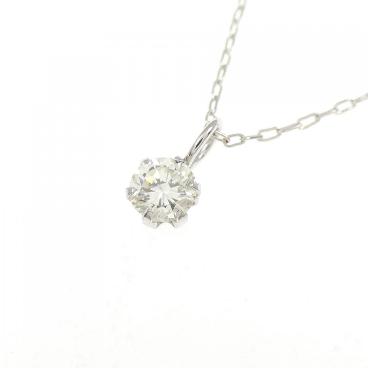 K10WG ダイヤモンド ネックレス 0.15CT