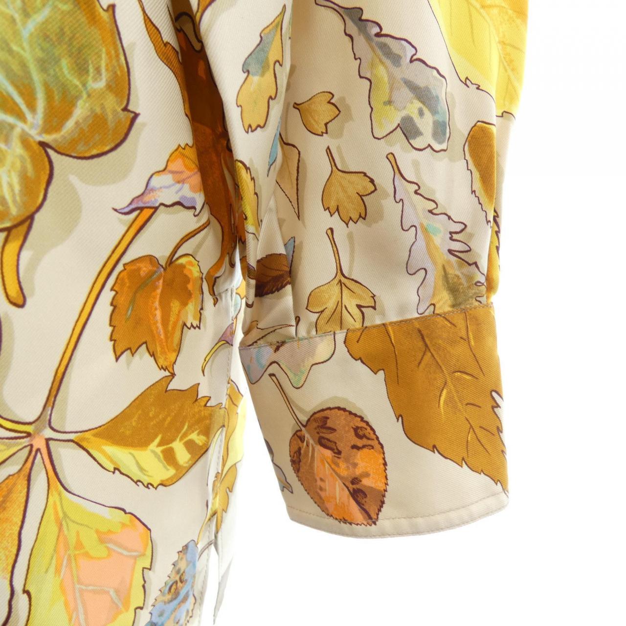 【ヴィンテージ】エルメス HERMES TOURBILLON ツイルレーヌ. シャツ