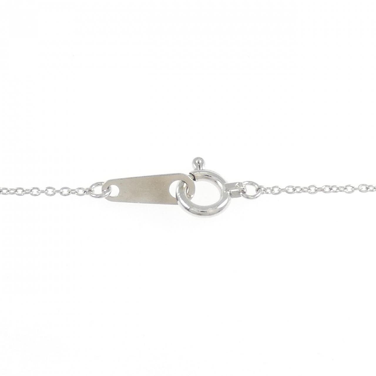 K18WG ハート ダイヤモンド ネックレス 0.2CT