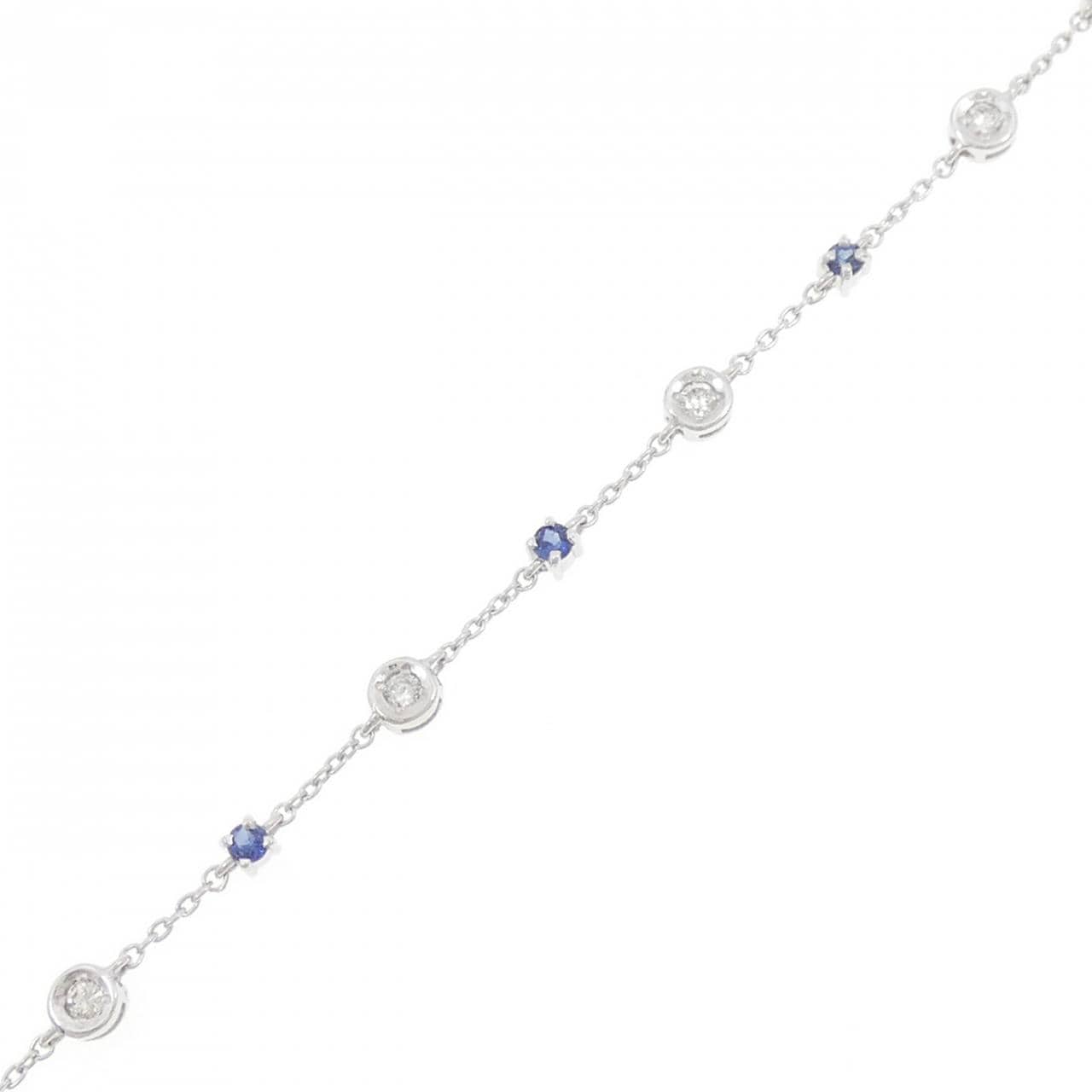 K18WG サファイヤ ブレスレット