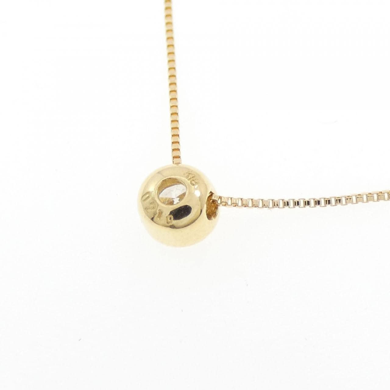 K18YG ソリティア ダイヤモンド ネックレス 0.210CT