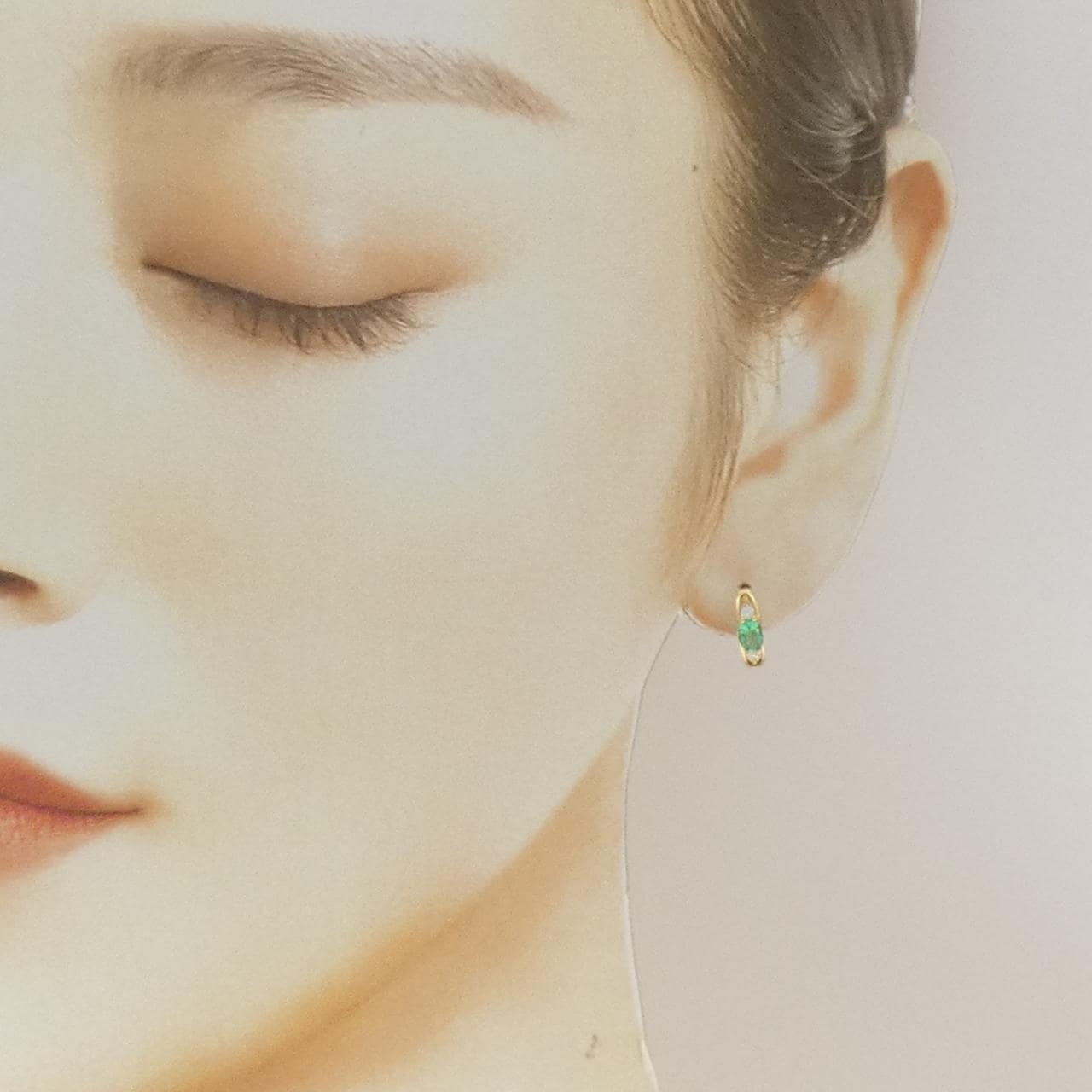 K18YG エメラルド ピアス