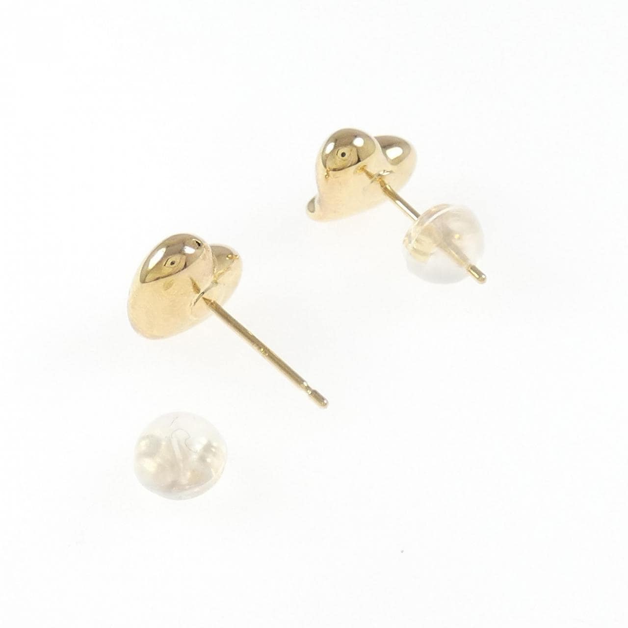 K18YG ハート ピアス