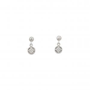 PT900 ダイヤモンド ピアス 0.12CT