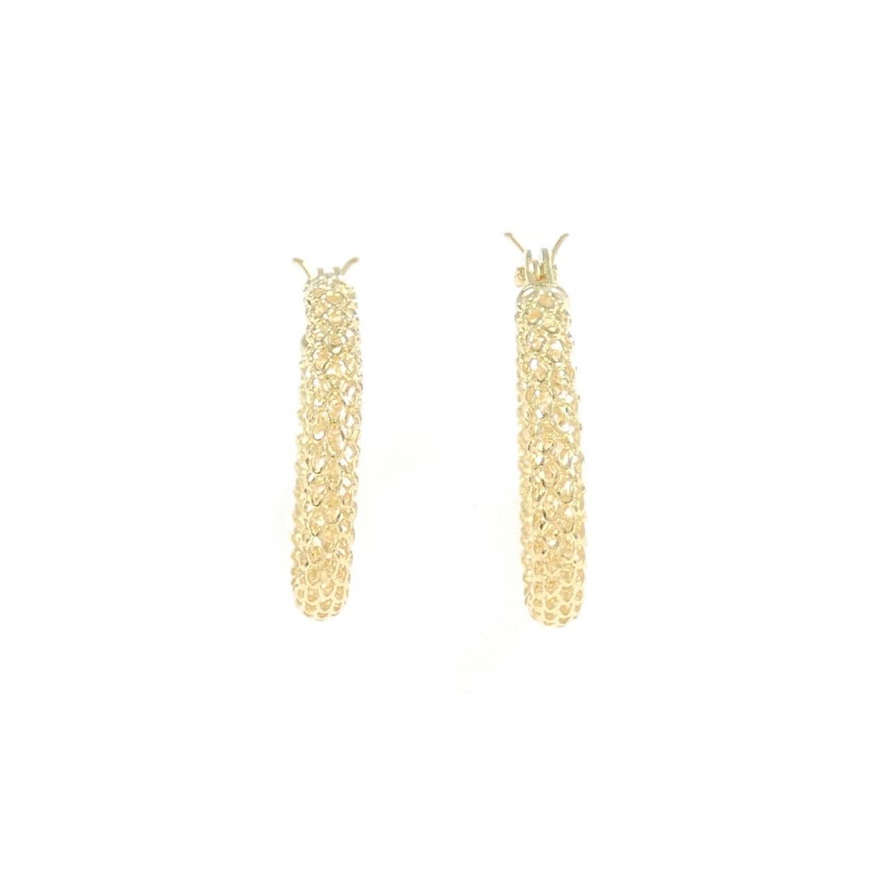 K18YG フープ ピアス