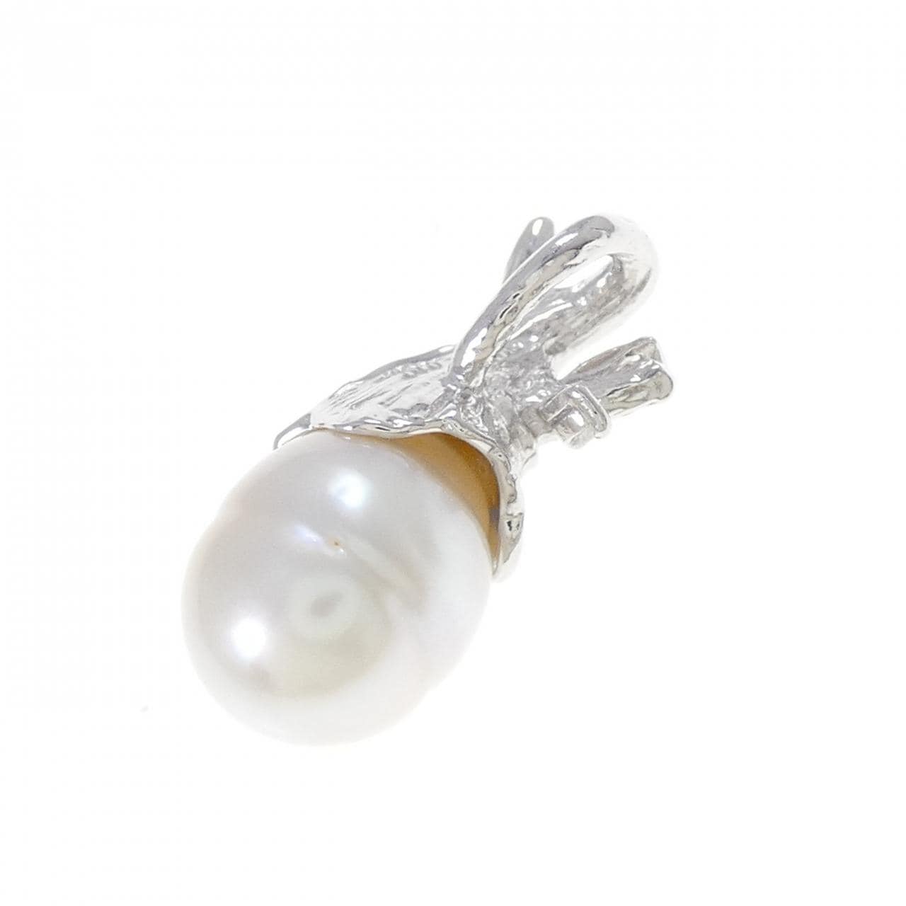PT900 白蝶パール ペンダント