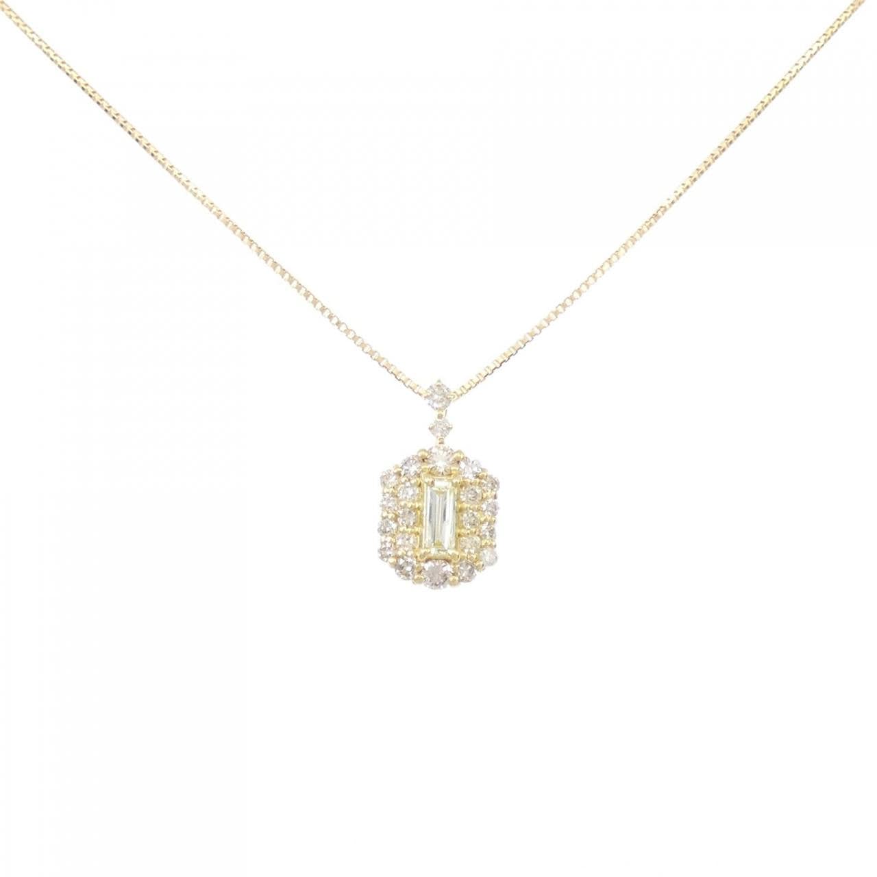 [BRAND NEW] K18YG Diamond necklace 0.28CT