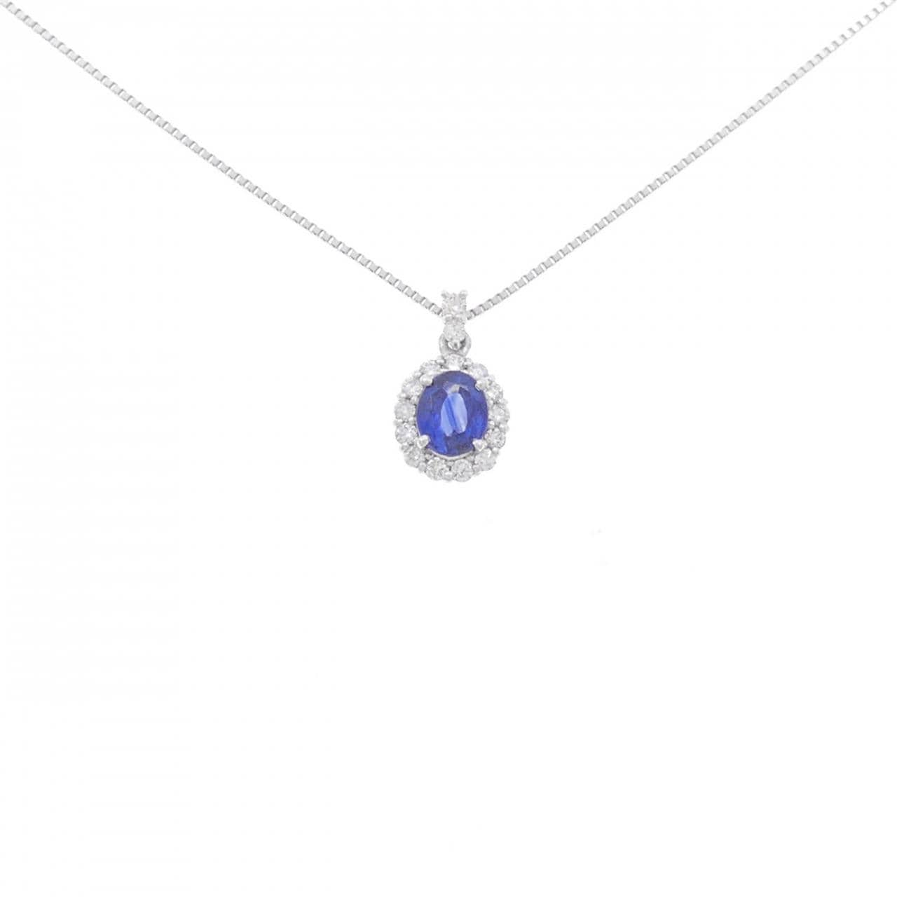 [BRAND NEW] PT Sapphire Necklace 0.47CT