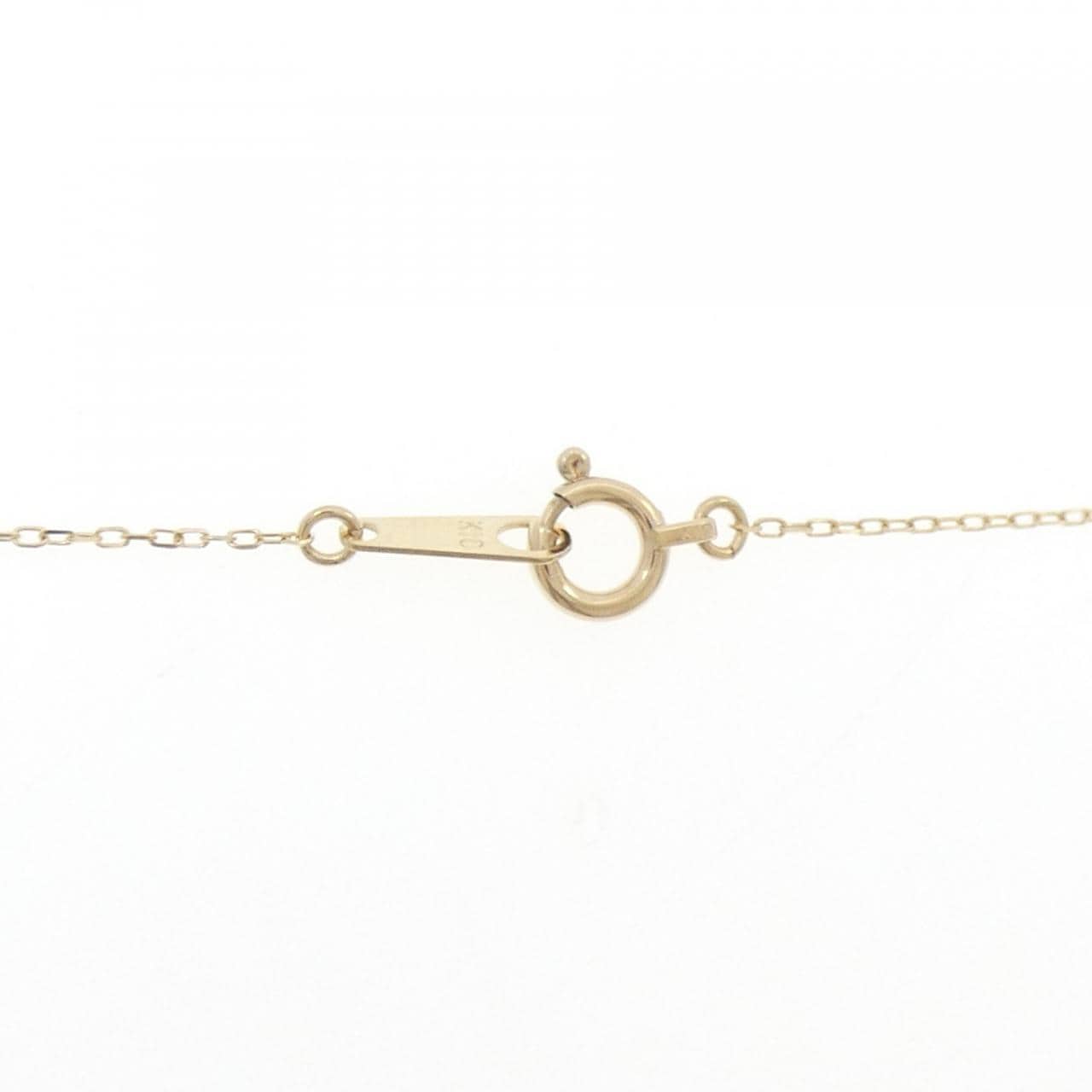 K10YG ムーン ダイヤモンド ネックレス 0.05CT