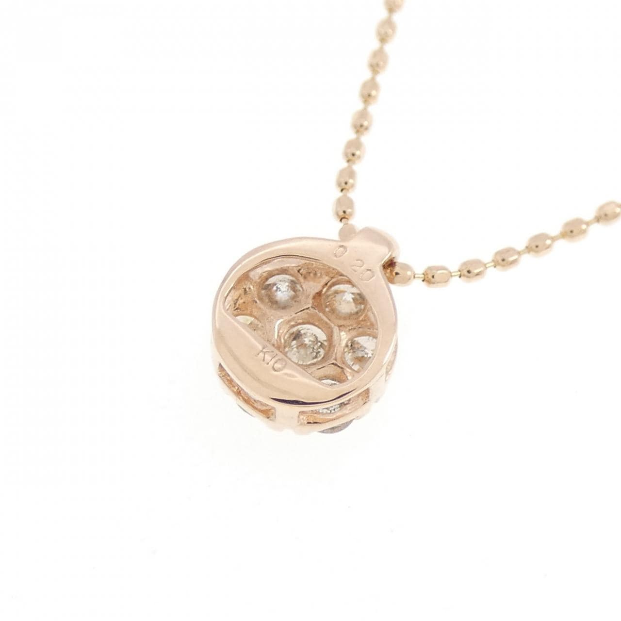 K10PG ダイヤモンド ネックレス 0.20CT