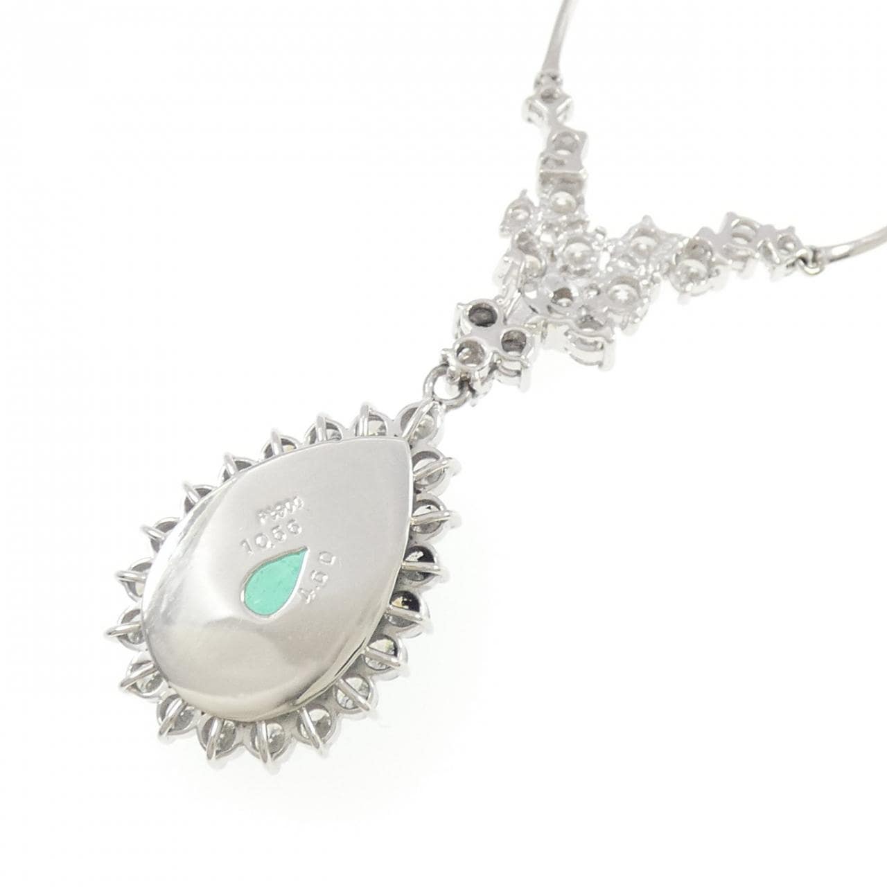 PT900/PT850 エメラルド ネックレス 10.56CT
