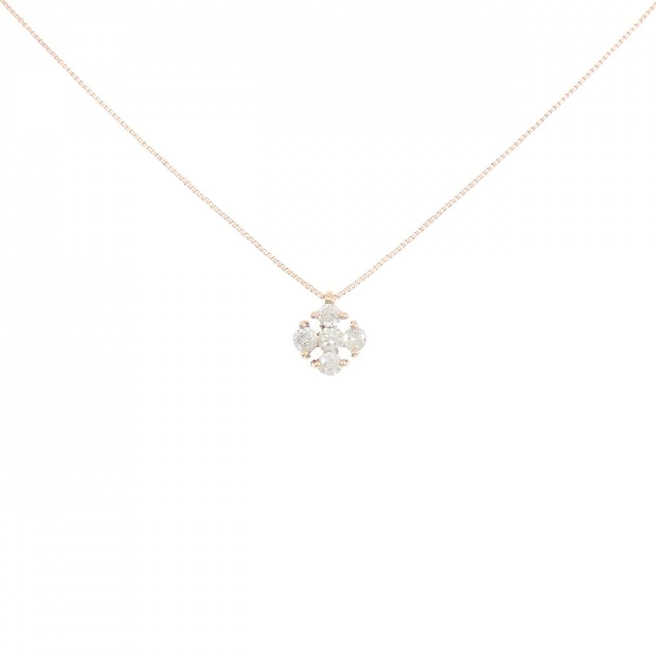 K10PG ダイヤモンド ネックレス 0.20CT