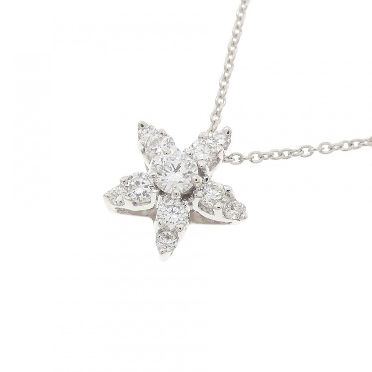 K18WG ダイヤモンド ネックレス