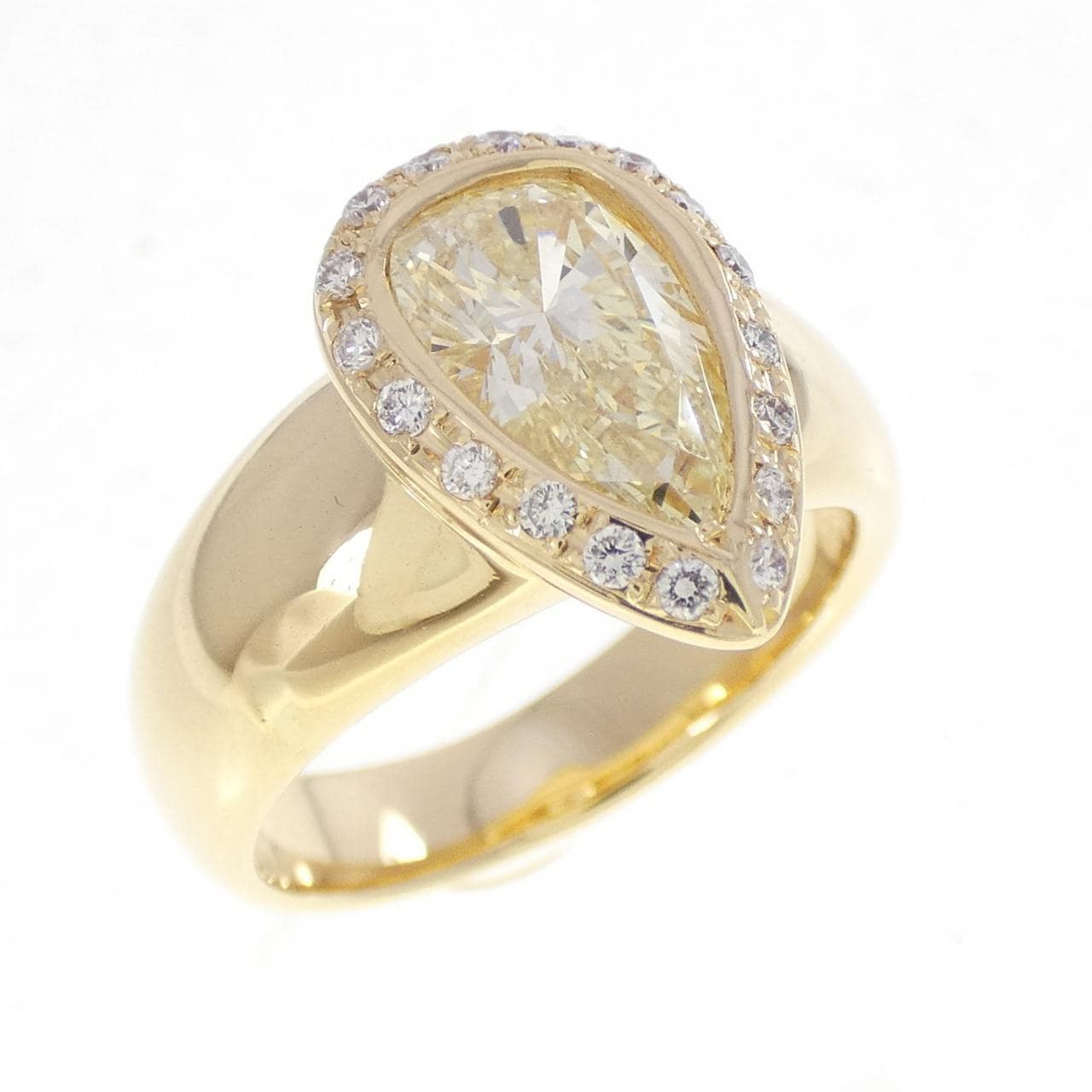 K18YG ダイヤモンド リング 1.339CT
