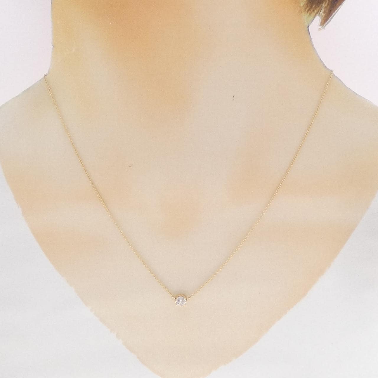 K18YG ダイヤモンド ネックレス 0.25CT