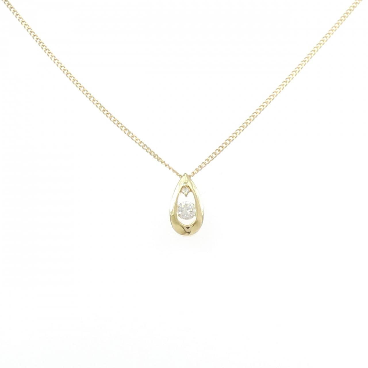K18YG ダイヤモンド ネックレス 0.20CT