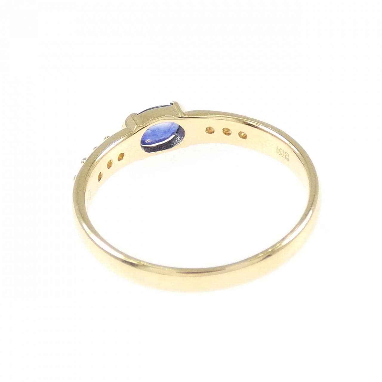 K18YG サファイヤ リング 0.462CT