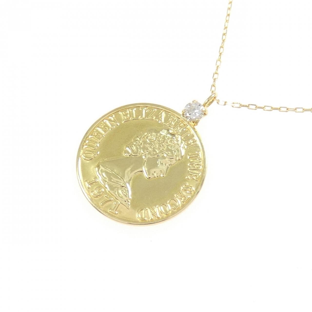 K18YG ダイヤモンド ネックレス 0.03CT