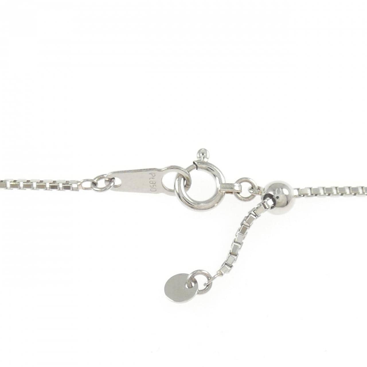 PT900/PT850 ハート ルビー ネックレス 1.225CT