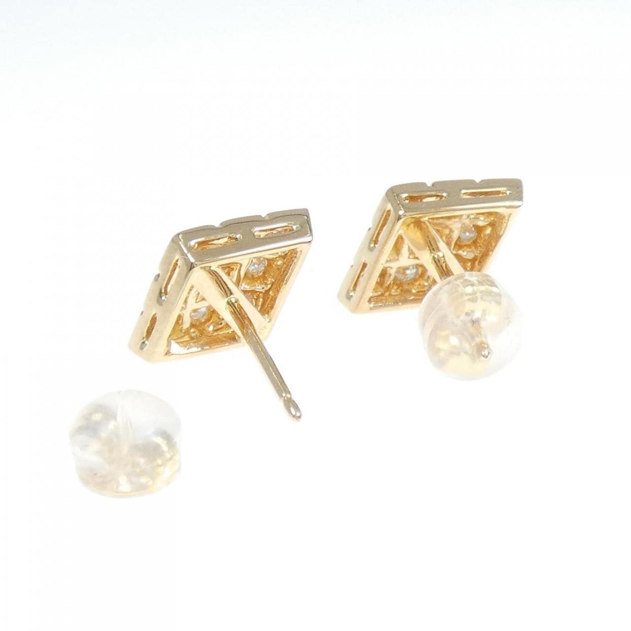 K18YG Diamond earrings