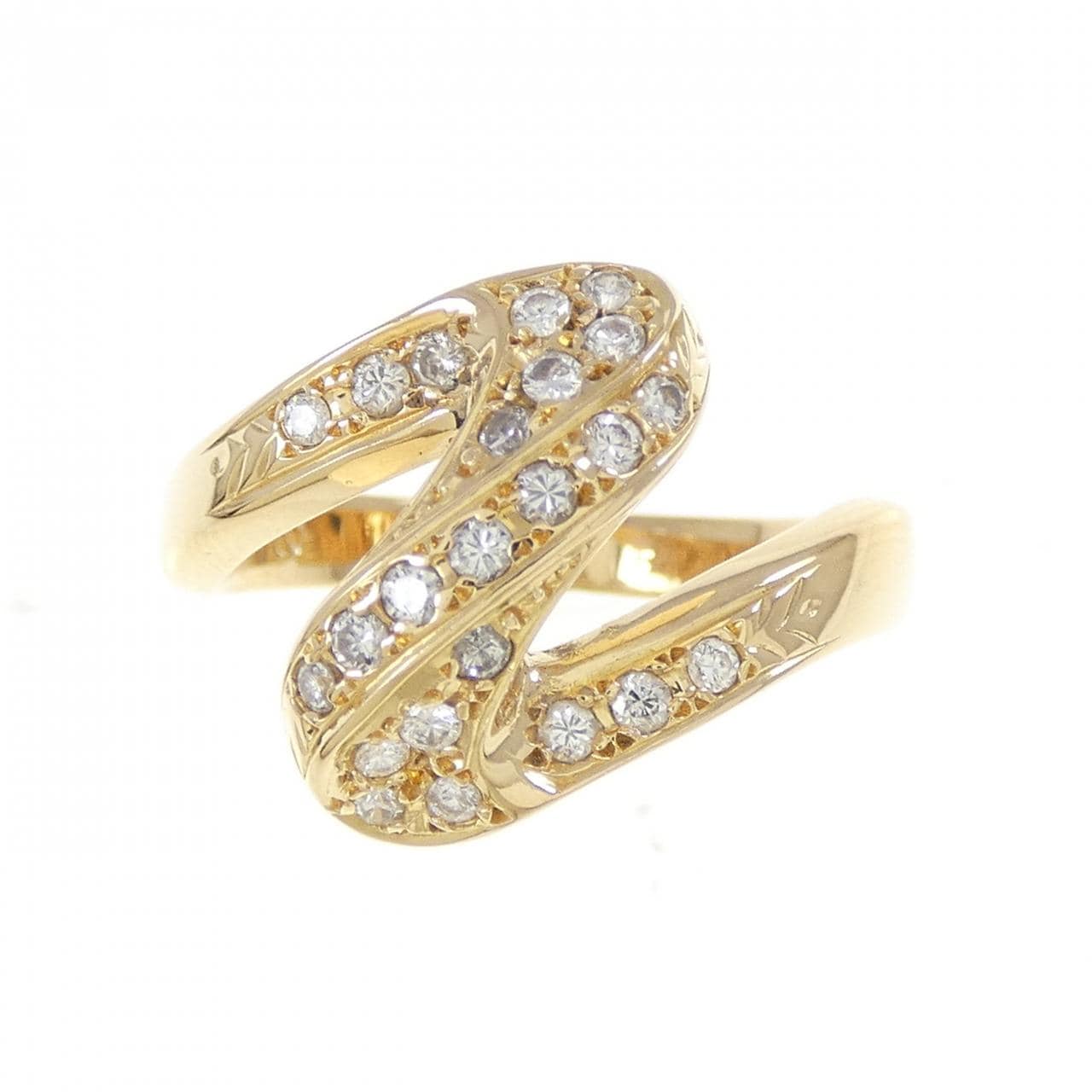 K18YG ダイヤモンド リング 0.24CT