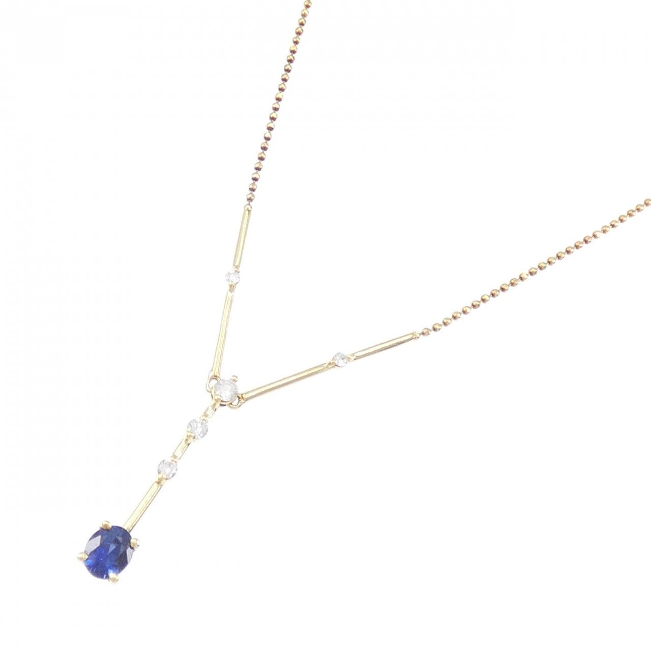 K18YG サファイヤ ネックレス 0.48CT