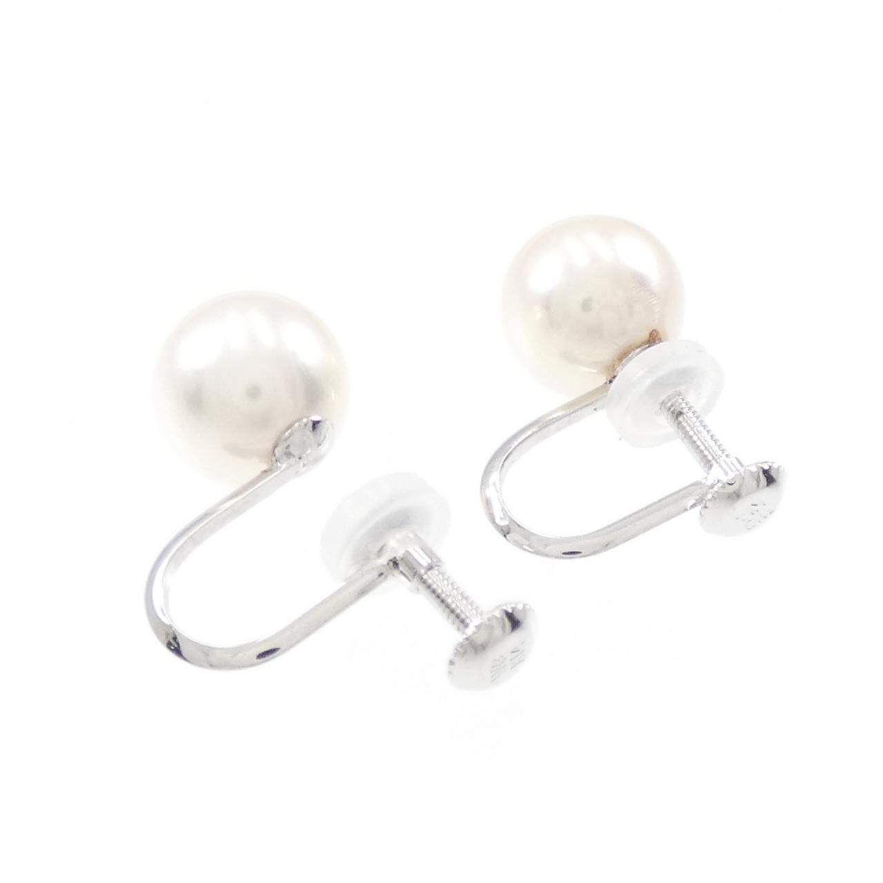 K14WG Akoya pearl earrings 8.3mm