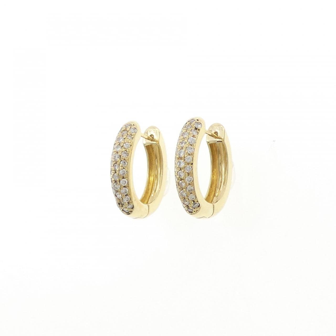 K18YG ダイヤモンド ピアス 0.64CT