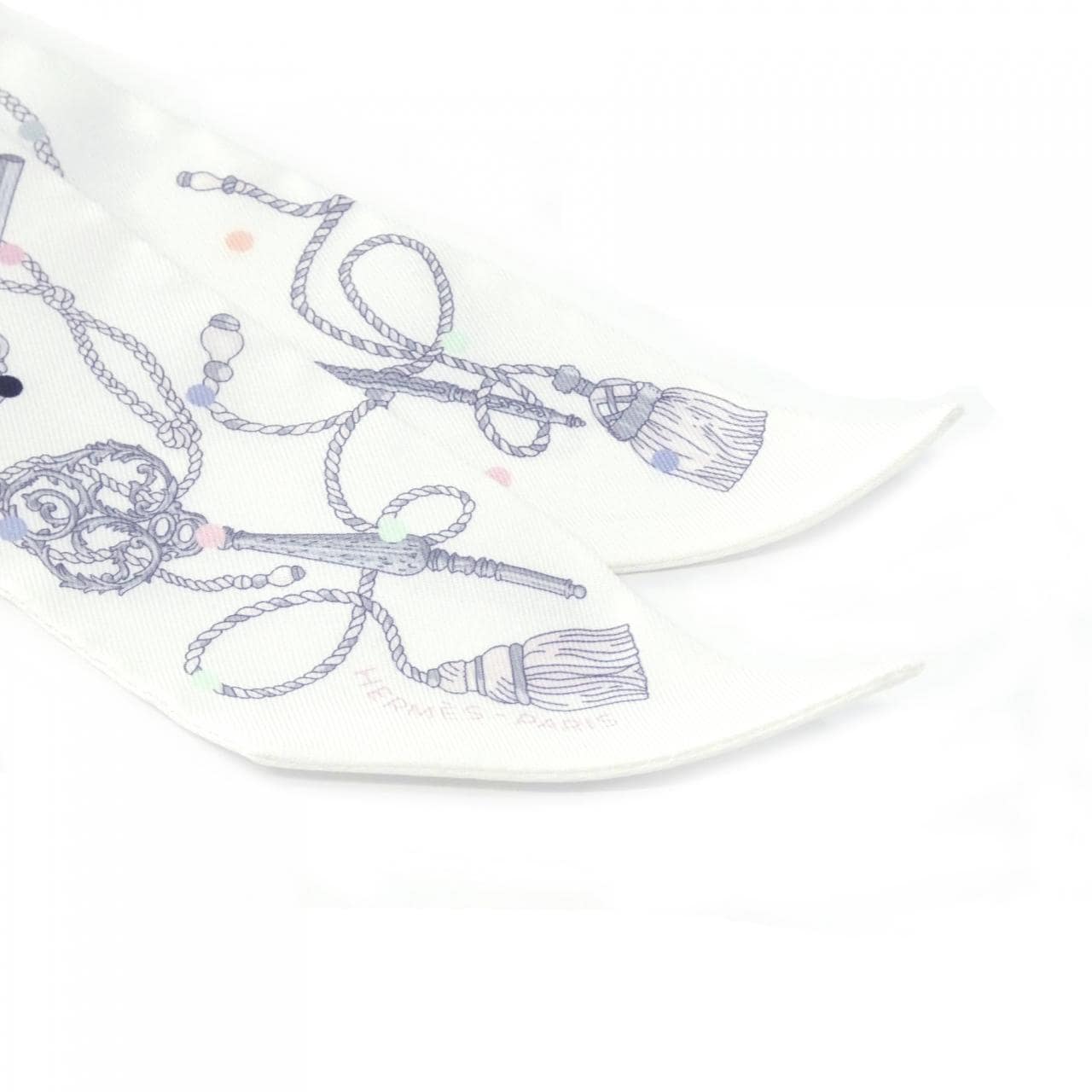 エルメス LES CLES A POIS ツイリー 063871S スカーフ