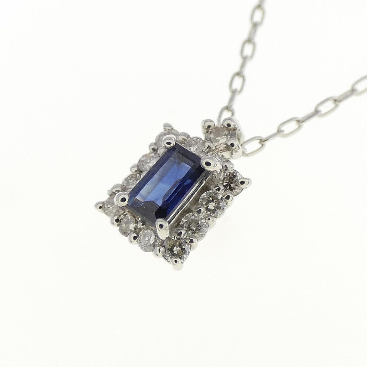 [新品] PT 蓝宝石项链 0.10CT