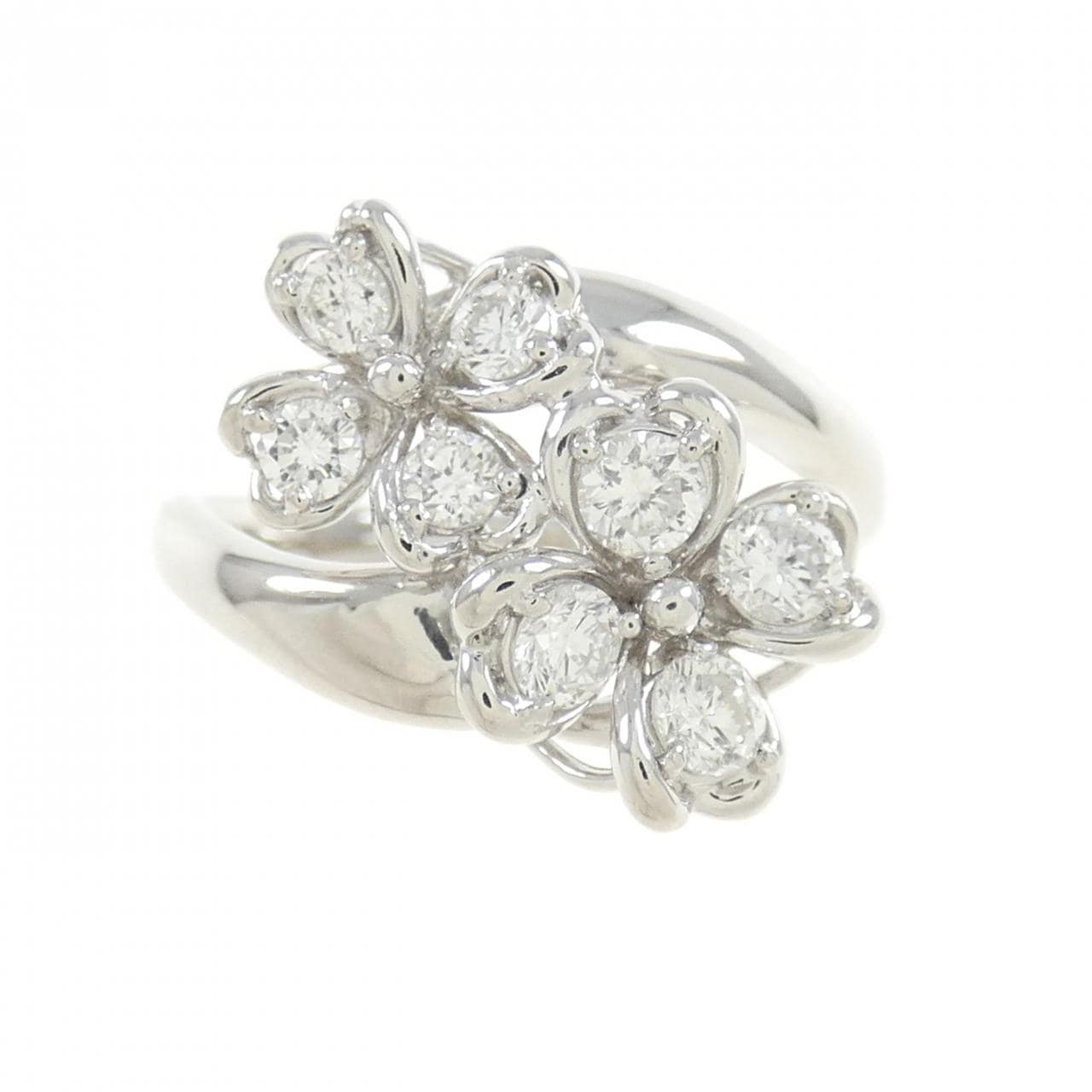 PT フラワー ダイヤモンド リング 0.53CT