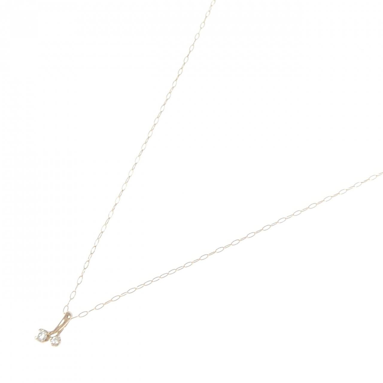 K18PG ダイヤモンド ネックレス 0.03CT