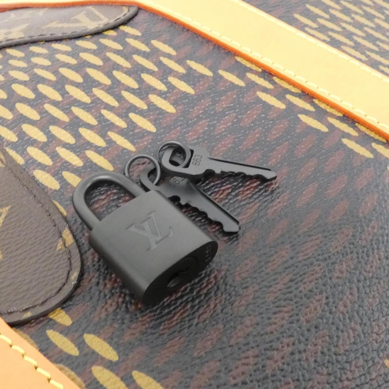 ルイヴィトン ダミエ ジャイアント(LVスクエアード) キーポル バンドリエール 50cm N40360 ボストンバッグ