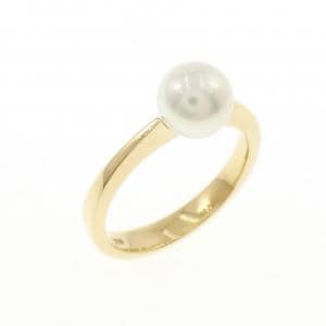 K18YG アコヤパール リング 6.4mm