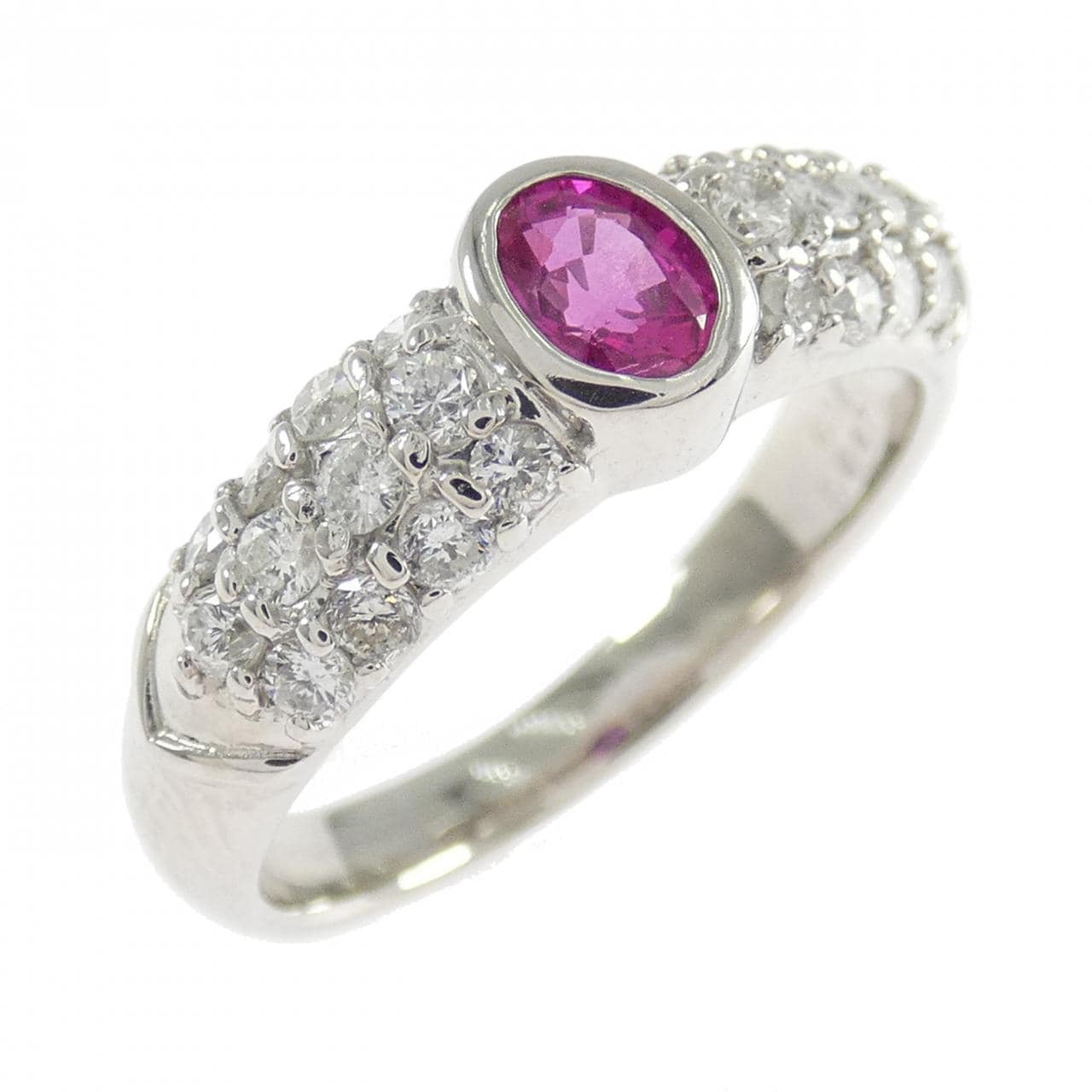 PT900 ルビー リング 0.34CT