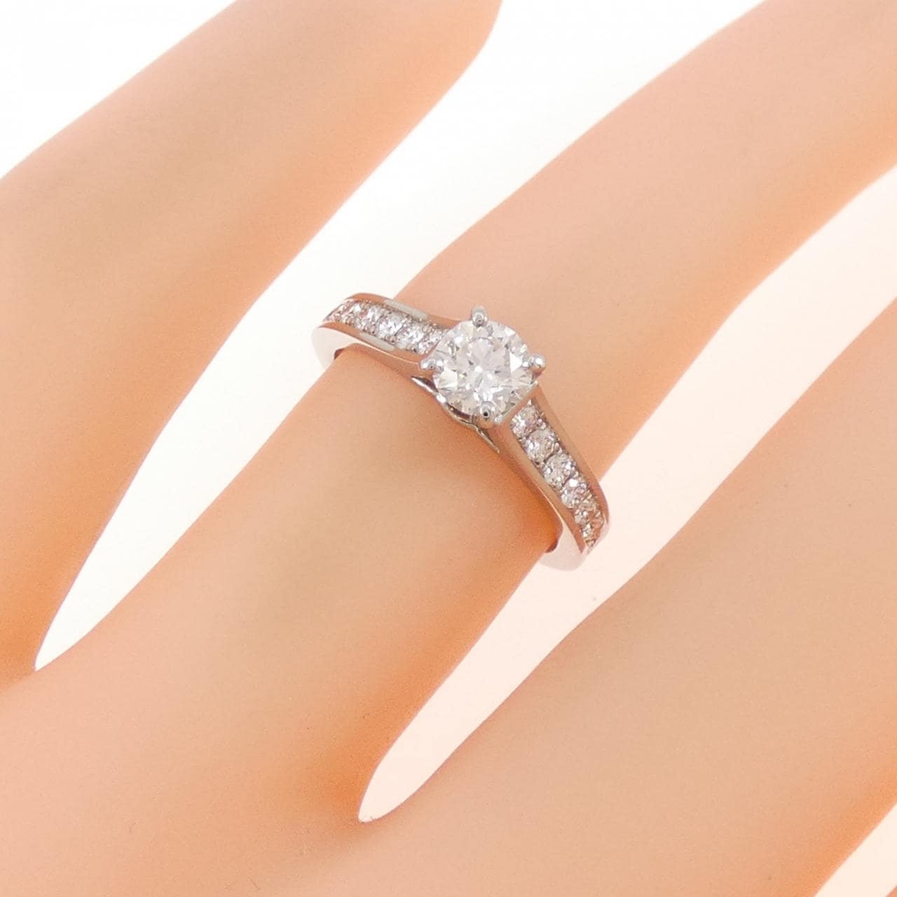 カルティエ 1895 ソリテール リング 0.34CT E VVS1 3EXT