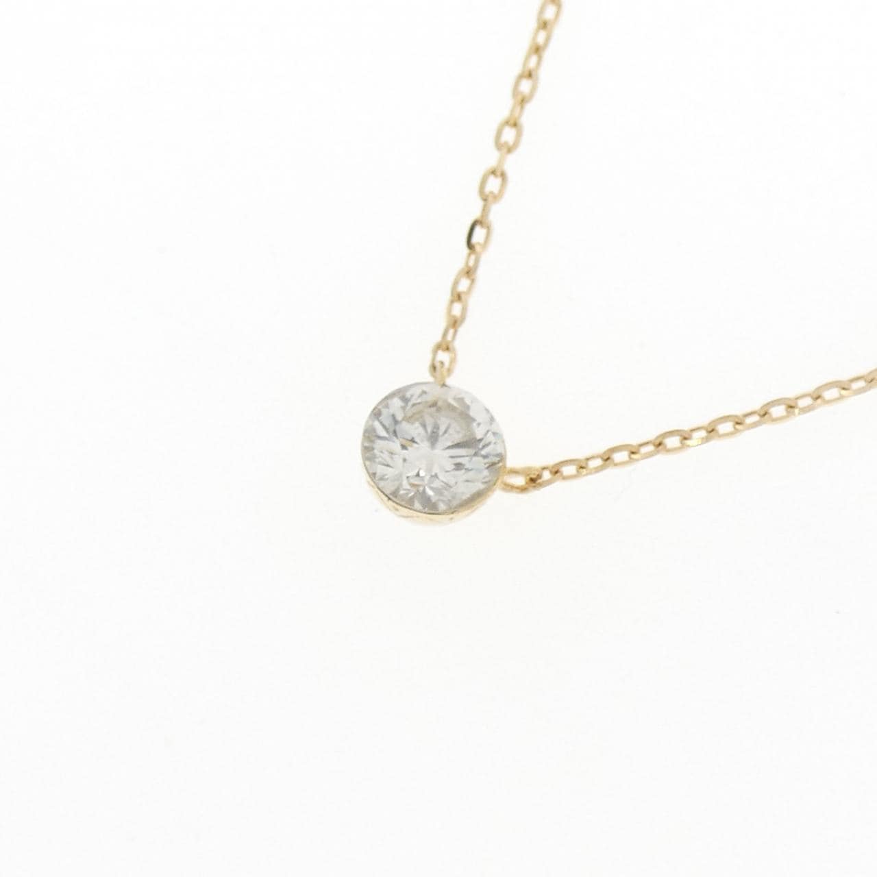 アガット ダイヤモンド ネックレス 0.2CT
