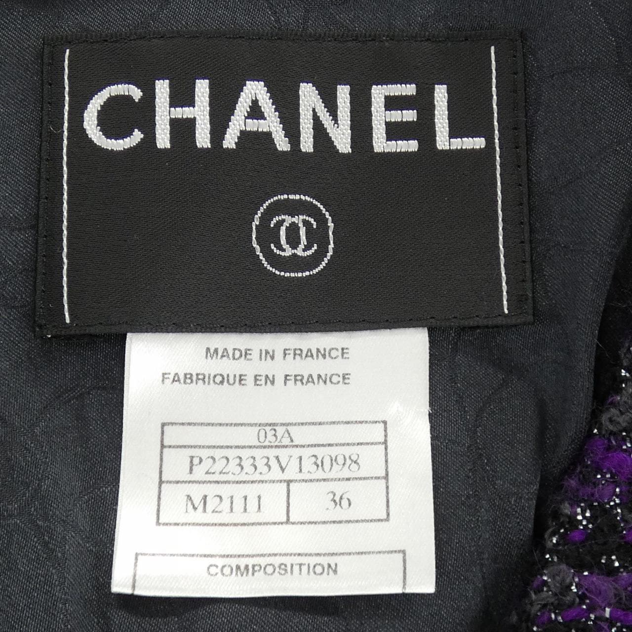 【ヴィンテージ】シャネル CHANEL P22333V13098 03A. スーツ