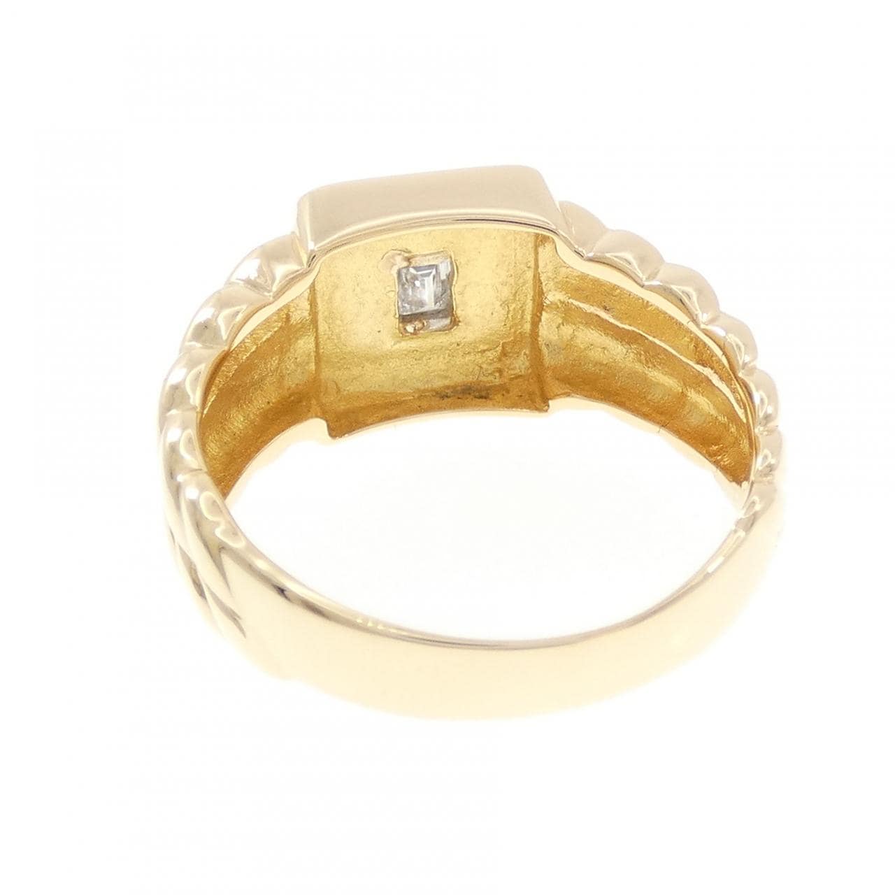 K18YG/K18WG ダイヤモンド リング 0.19CT