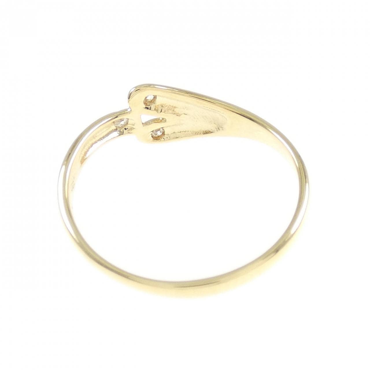 K18YG Diamond ring