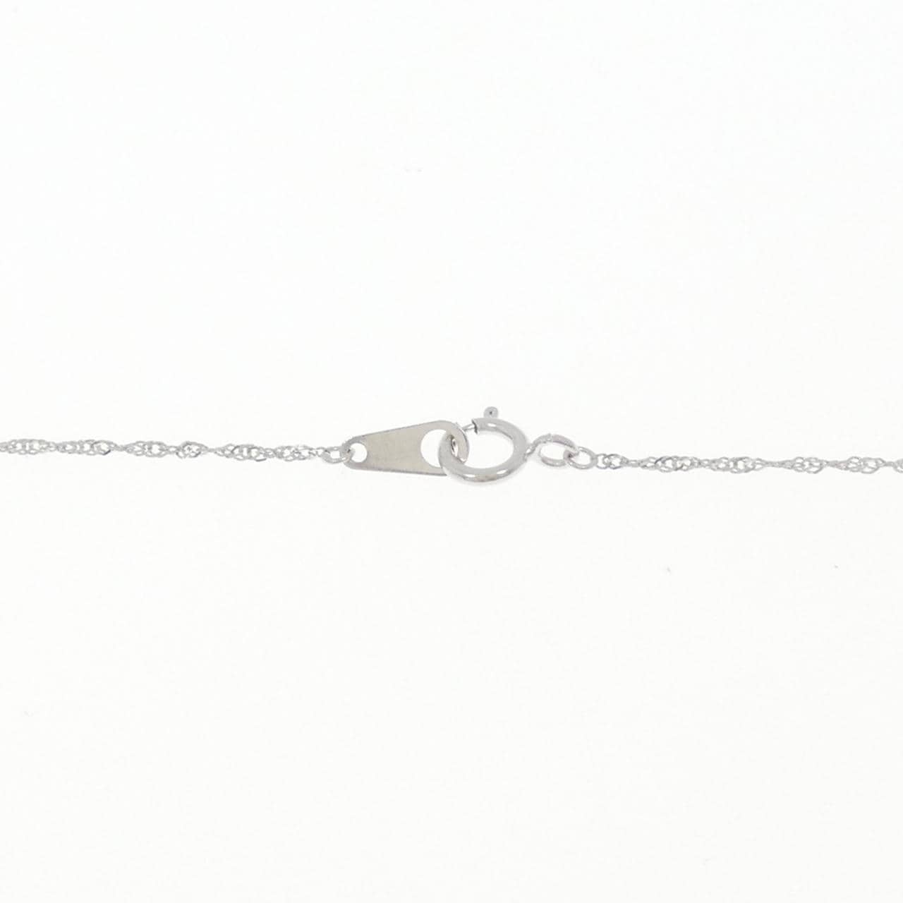 K18WG ダイヤモンド ネックレス 0.02CT