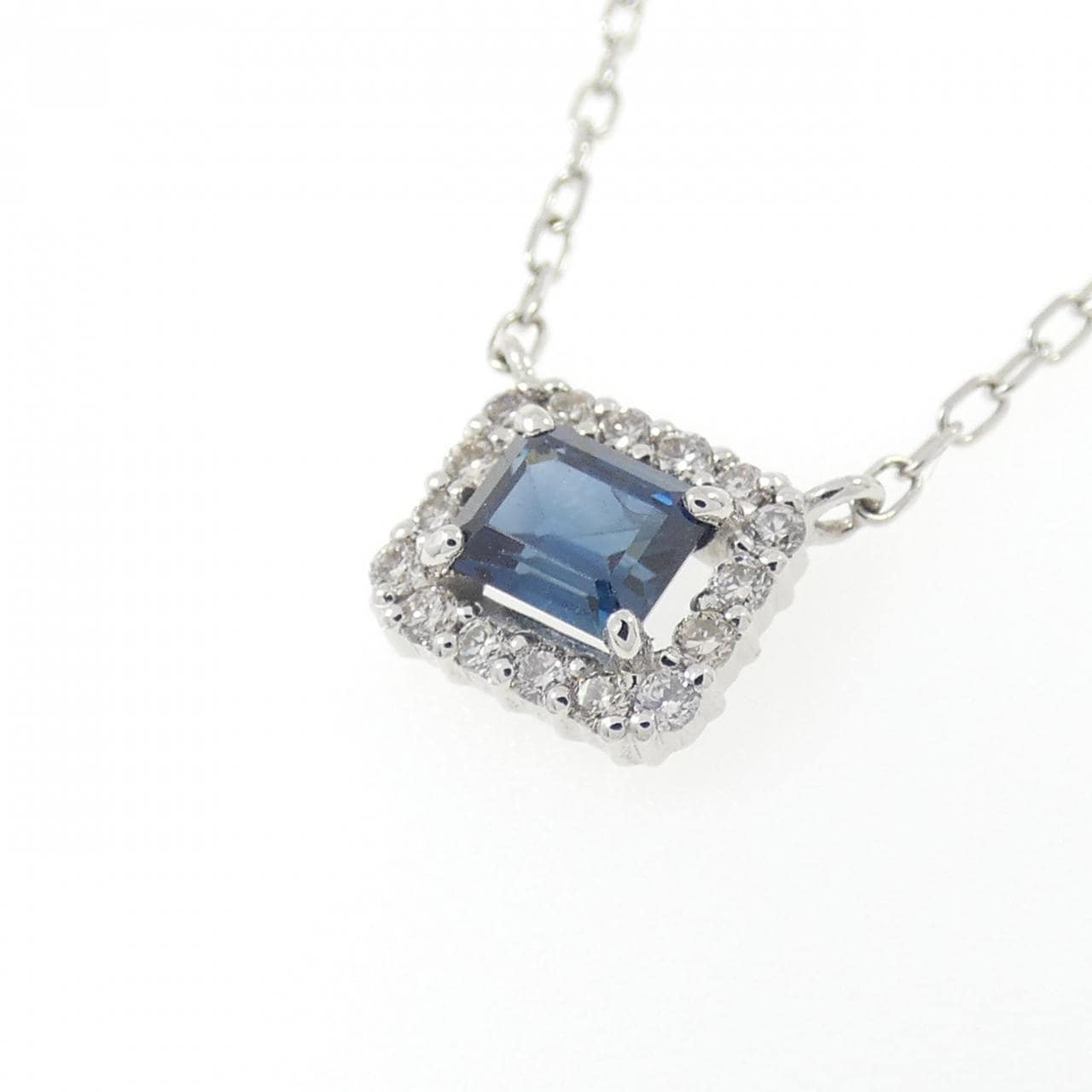 【新品】PT サファイヤ ネックレス 0.31CT