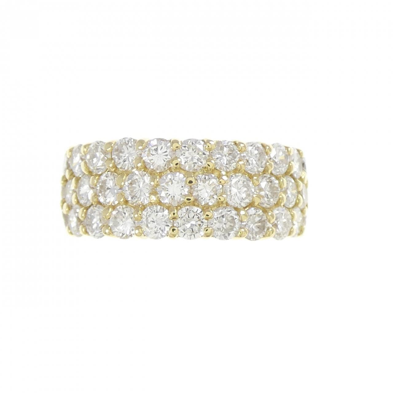 K18YG パヴェ ダイヤモンド リング 2.00CT